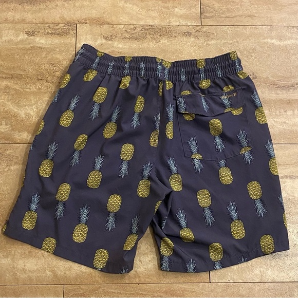 Hurley Men's Hawaiian Pineapples Lined Shorts Multicolor Size L Drawstring Swim - Picture 2 of 8